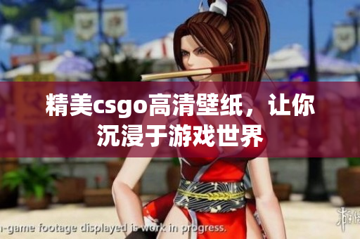 精美csgo高清壁纸，让你沉浸于游戏世界