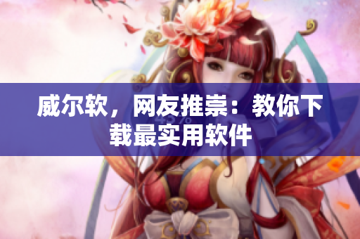 威尔软，网友推崇：教你下载最实用软件