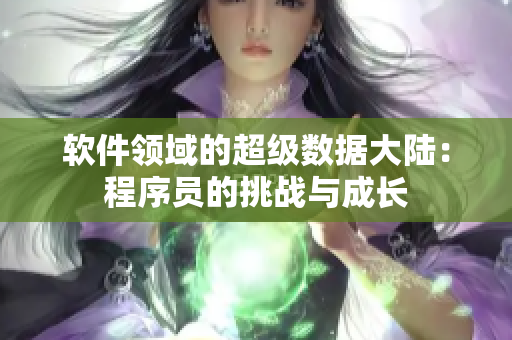 软件领域的超级数据大陆：程序员的挑战与成长