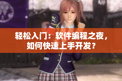 轻松入门：软件编程之夜，如何快速上手开发？