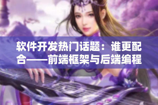 软件开发热门话题：谁更配合——前端框架与后端编程之间的协作？