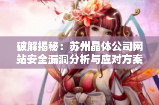 破解揭秘：苏州晶体公司网站安全漏洞分析与应对方案