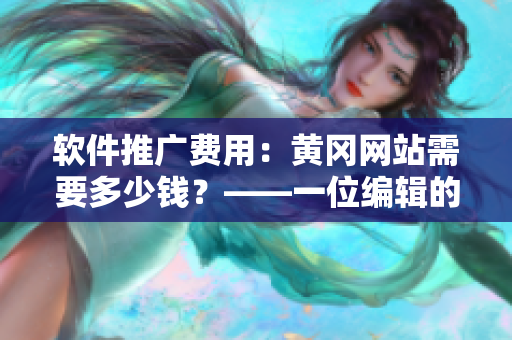 软件推广费用：黄冈网站需要多少钱？——一位编辑的调查研究