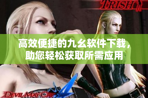 高效便捷的九幺软件下载，助您轻松获取所需应用