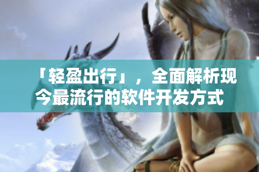 「轻盈出行」，全面解析现今最流行的软件开发方式