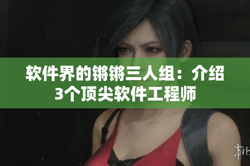 软件界的锵锵三人组：介绍3个顶尖软件工程师