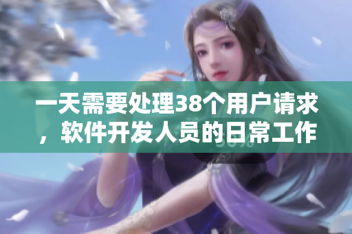 一天需要处理38个用户请求，软件开发人员的日常工作是怎样的？
