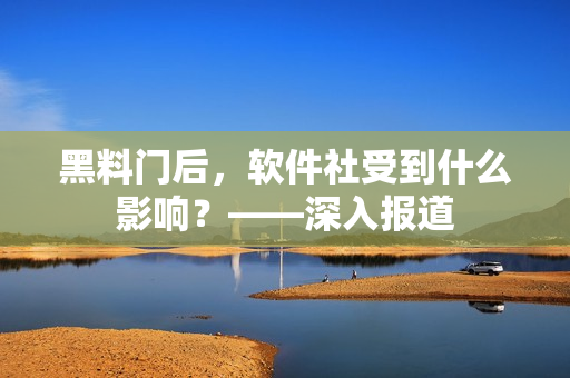黑料门后，软件社受到什么影响？——深入报道