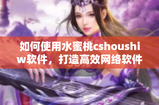 如何使用水蜜桃cshoushiw软件，打造高效网络软件开发？