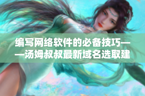 编写网络软件的必备技巧——汤姆叔叔最新域名选取建议
