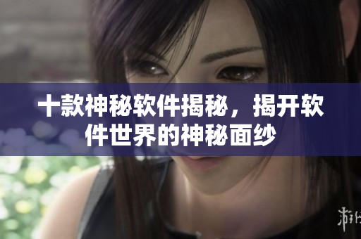 十款神秘软件揭秘，揭开软件世界的神秘面纱