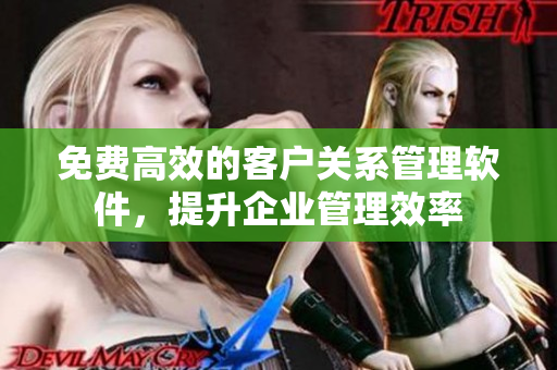 免费高效的客户关系管理软件，提升企业管理效率