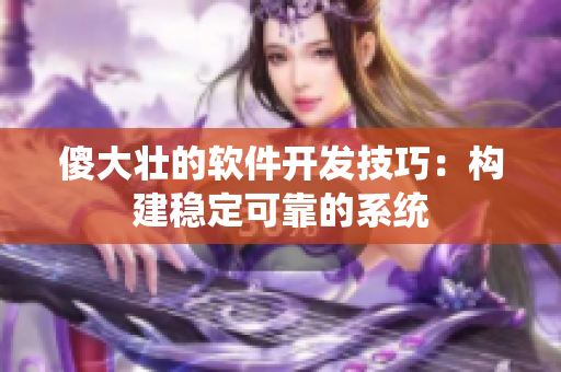 傻大壮的软件开发技巧：构建稳定可靠的系统