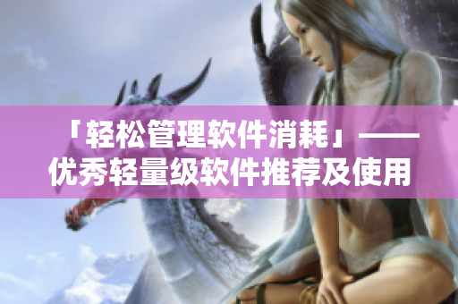 「轻松管理软件消耗」——优秀轻量级软件推荐及使用小技巧
