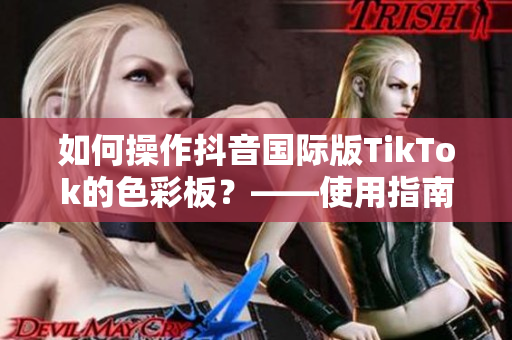 如何操作抖音国际版TikTok的色彩板？——使用指南