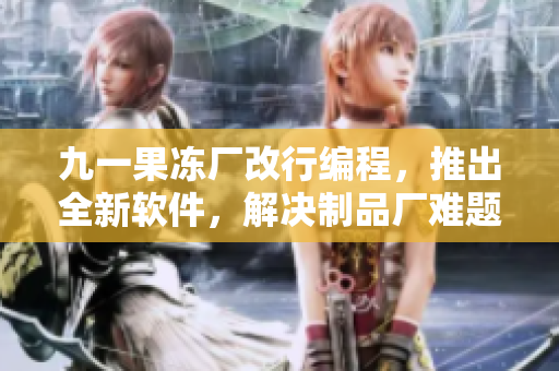 九一果冻厂改行编程，推出全新软件，解决制品厂难题