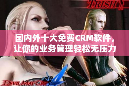 国内外十大免费CRM软件，让你的业务管理轻松无压力