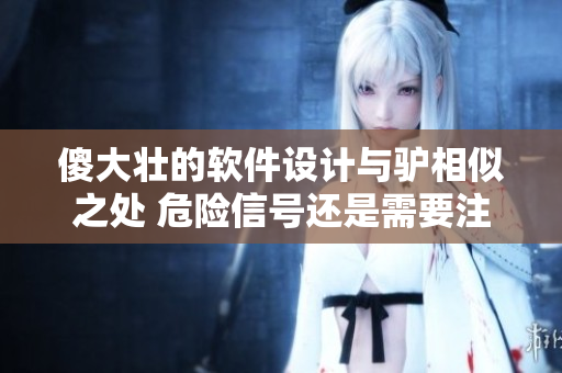 傻大壮的软件设计与驴相似之处 危险信号还是需要注意的