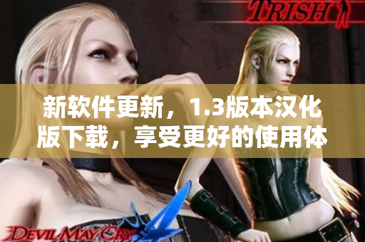 新软件更新，1.3版本汉化版下载，享受更好的使用体验！