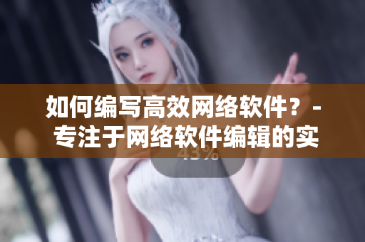 如何编写高效网络软件？- 专注于网络软件编辑的实用指南