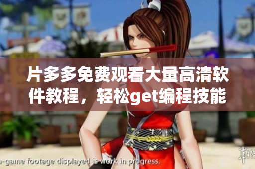 片多多免费观看大量高清软件教程，轻松get编程技能