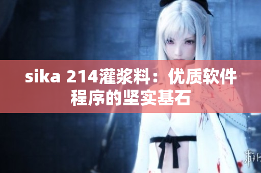 sika 214灌浆料：优质软件程序的坚实基石