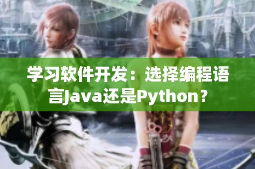 学习软件开发：选择编程语言Java还是Python？