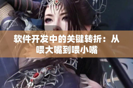 软件开发中的关键转折：从喂大嘴到喂小嘴