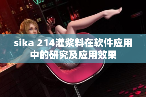 sika 214灌浆料在软件应用中的研究及应用效果