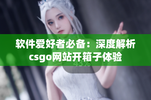 软件爱好者必备：深度解析csgo网站开箱子体验