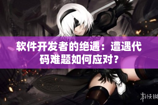 软件开发者的绝遇：遭遇代码难题如何应对？