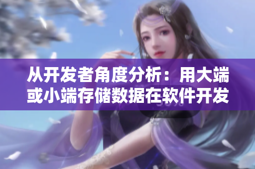 从开发者角度分析：用大端或小端存储数据在软件开发中的差异