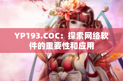 YP193.COC：探索网络软件的重要性和应用