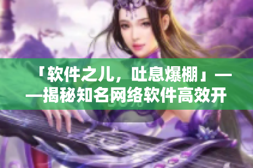 「软件之儿，吐息爆棚」——揭秘知名网络软件高效开发秘诀