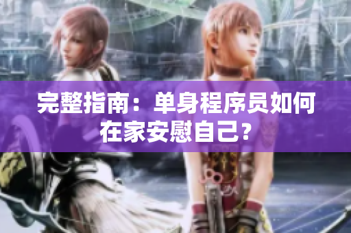 完整指南：单身程序员如何在家安慰自己？
