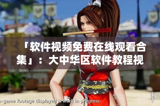 「软件视频免费在线观看合集」：大中华区软件教程视频大全