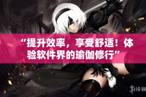 “提升效率，享受舒适！体验软件界的瑜伽修行”