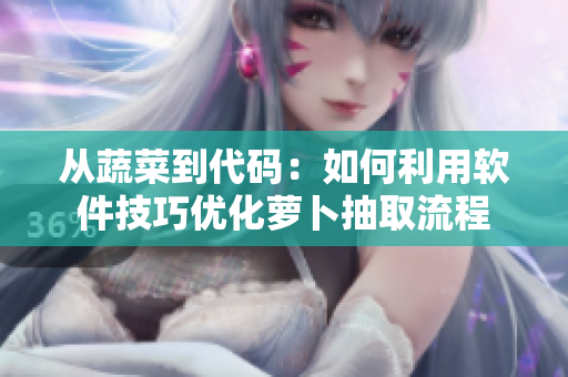 从蔬菜到代码：如何利用软件技巧优化萝卜抽取流程