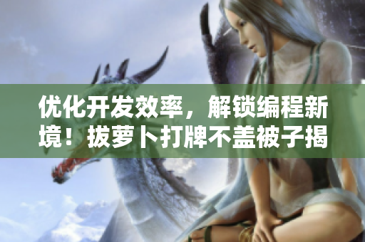 优化开发效率，解锁编程新境！拔萝卜打牌不盖被子揭示网络软件编写的新姿势