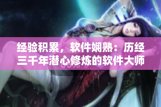 经验积累，软件娴熟：历经三千年潜心修炼的软件大师【软件漫画】