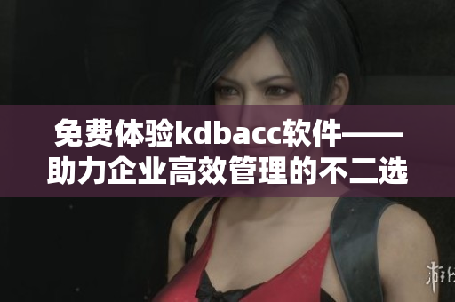免费体验kdbacc软件——助力企业高效管理的不二选择