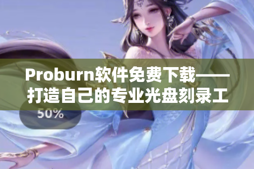 Proburn软件免费下载——打造自己的专业光盘刻录工具