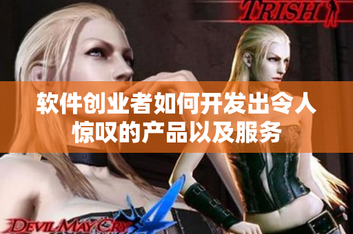 软件创业者如何开发出令人惊叹的产品以及服务