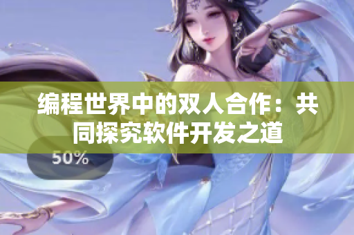 编程世界中的双人合作：共同探究软件开发之道