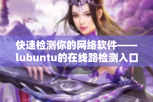 快速检测你的网络软件——lubuntu的在线路检测入口