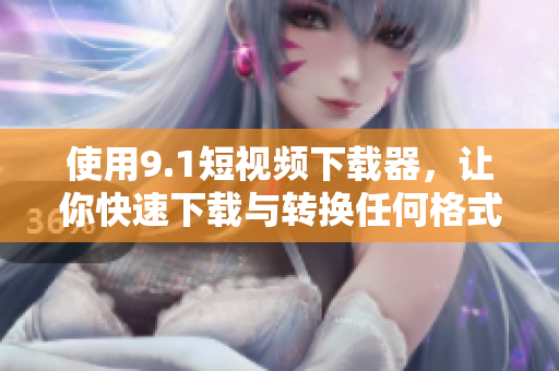 使用9.1短视频下载器，让你快速下载与转换任何格式的短视频资源