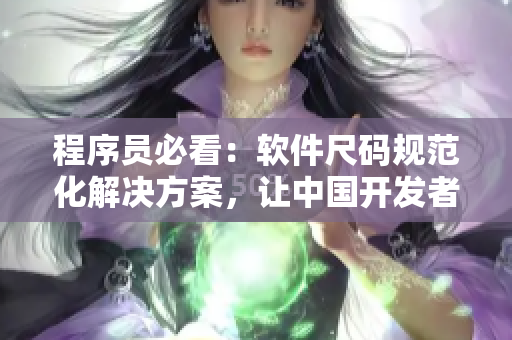 程序员必看：软件尺码规范化解决方案，让中国开发者与欧洲标准对接无障碍