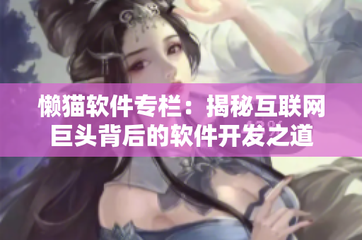 懒猫软件专栏：揭秘互联网巨头背后的软件开发之道