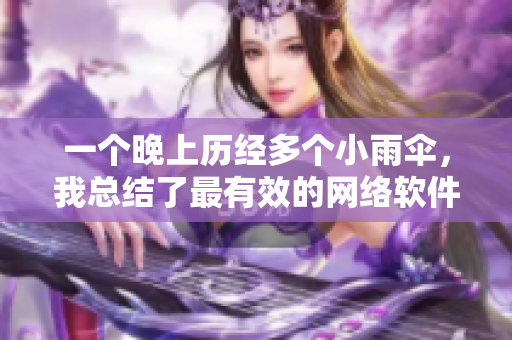 一个晚上历经多个小雨伞，我总结了最有效的网络软件开发技巧！