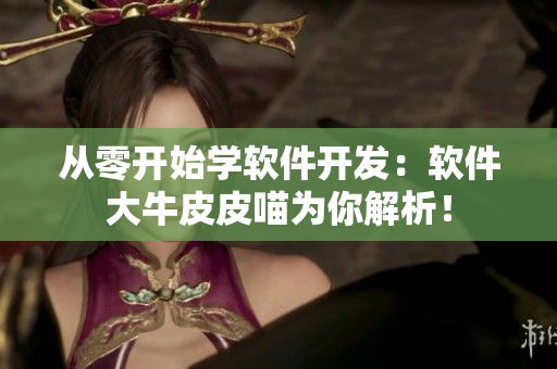 从零开始学软件开发：软件大牛皮皮喵为你解析！